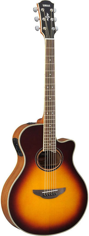 Yamaha APX700II BS Thin-Line 6-String RH Acoustic Electric Guitar-Brown Sunburst