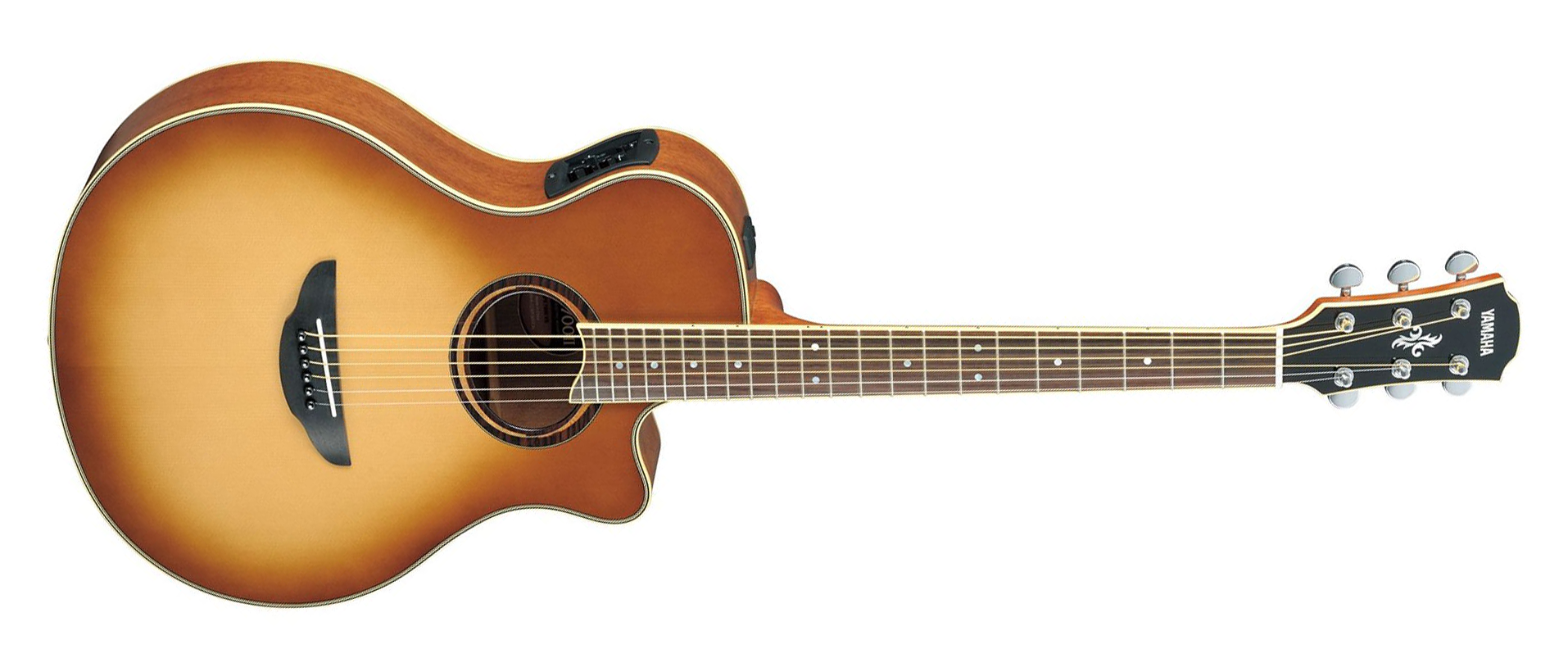 Yamaha APX700II SDB Thin-Line 6-String RH Acoustic Electric Guitar-Sandburst