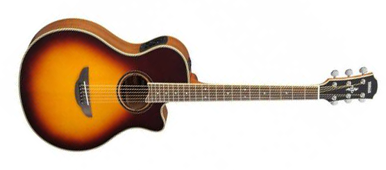 Yamaha APX700II VS Thin-Line 6-String RH Acoustic Electric Guitar-Violin Sunburst