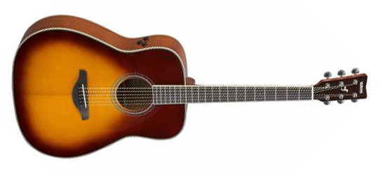Yamaha FGTA BS TransAcoustic Dreadnought 6-String RH Acoustic Electric Guitar-Brown Sunburst