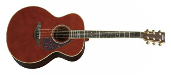 Yamaha LJ16ARE DT Medium Jumbo 6-String RH Acoustic Electric Guitar with Hard Bag in Dark Tinted