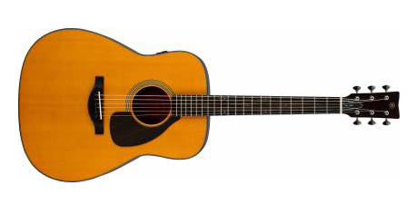 Yamaha FGX5 Red Label 6-String RH Folk Acoustic Electric Guitar with Case in Natural