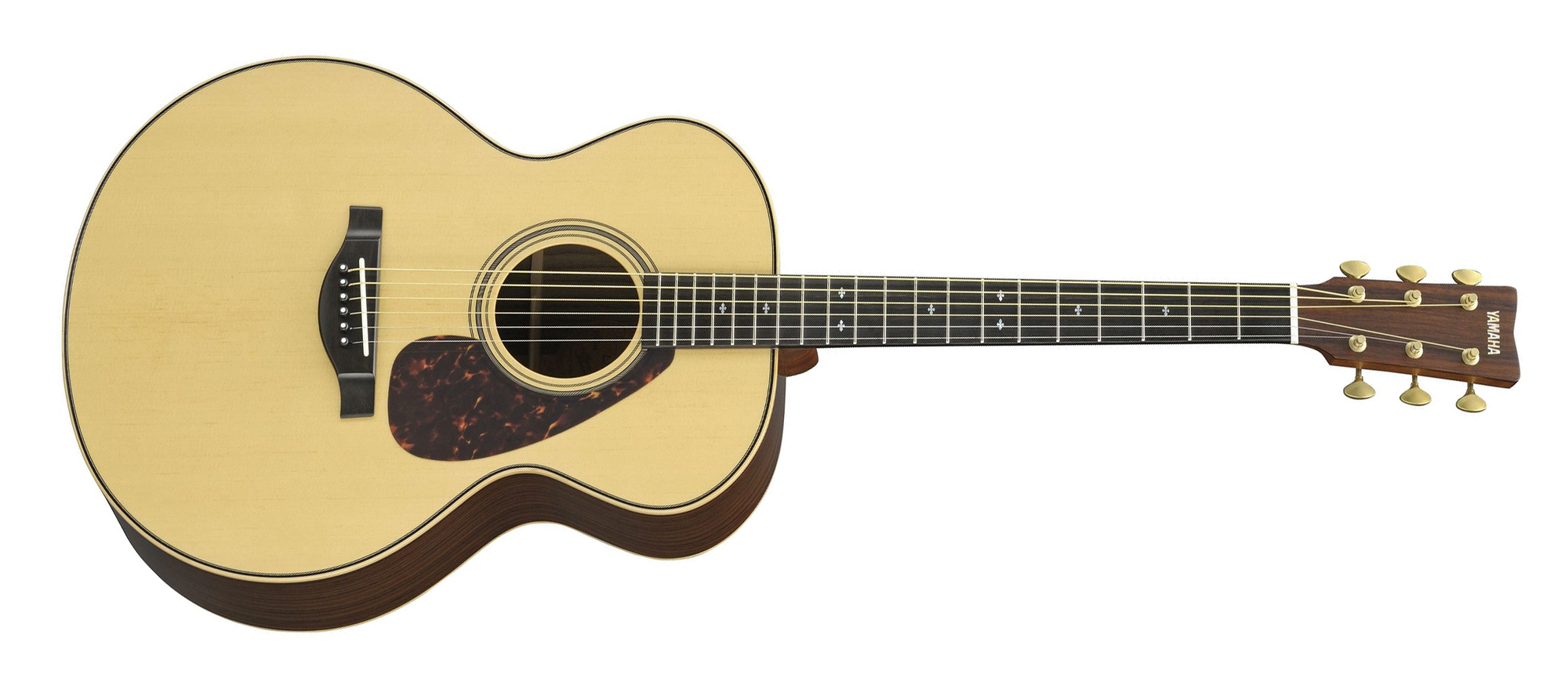 Yamaha LJ26AREII Medium Jumbo 6-String RH Acoustic Guitar with Case in Natural