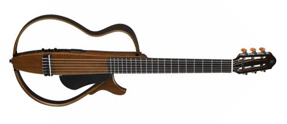 Yamaha SLG200N NT Silent Nylon 6-String RH Classical Guitar with Gig Bag Natural