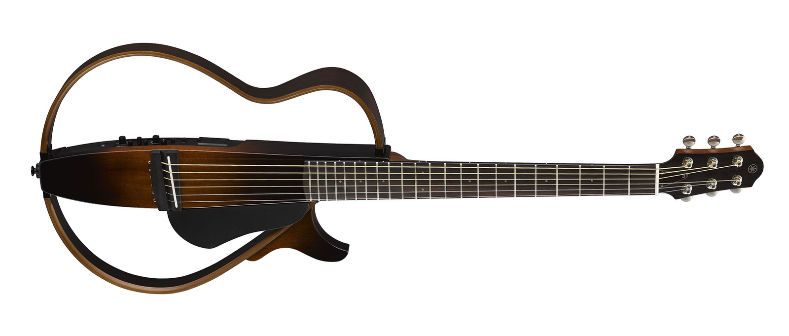 Yamaha SLG200S TBS Silent Steel 6-String RH Acoustic Electric Guitar with Gig Bag-Tobacco Brown Sunburst