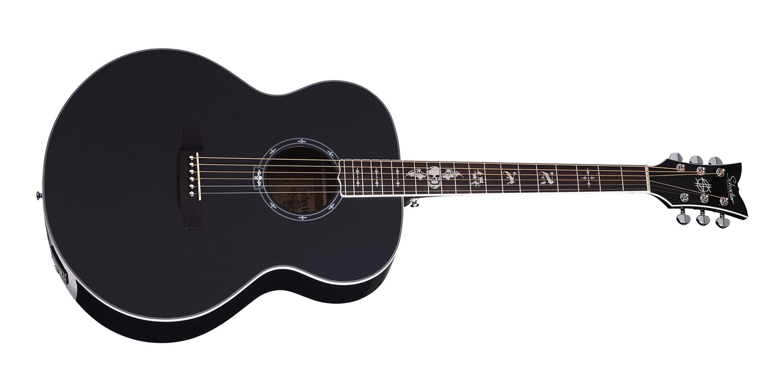 Schecter 3703-SHC 6 String RH Synyster Gates Signature Electric Acoustic Guitar SYN J Gloss Black