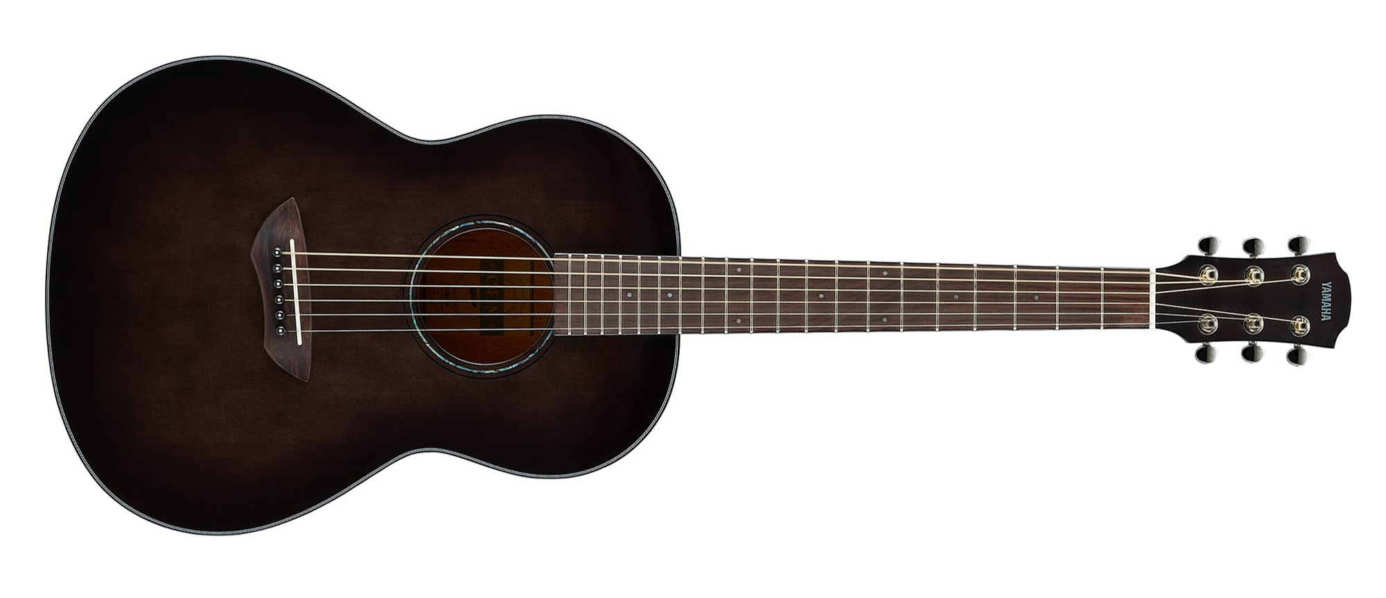 Yamaha CSF1M TBL RH 6-String CSF Compact Folk Guitar – Transparent Black w/ Deluxe Gig Bag