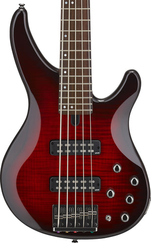Yamaha TRBX605FM DRB 600 Series 5-String RH Electric Bass- Dark Red Burst