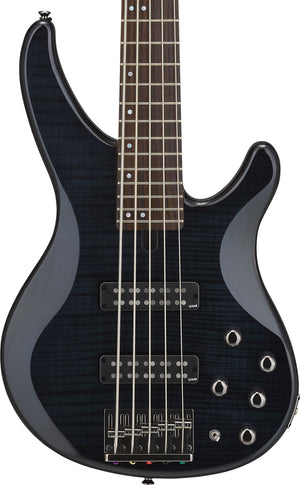 Yamaha TRBX605FM TBL 600 Series 5-String RH Electric Bass-Transluscent Black