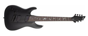 Schecter 2478-SHC 7 String LH Electric Guitar Damien-7 Multiscale Satin Black Finish