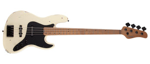 Schecter J-4 SIXX RELIC 4-String Electric Bass, Ivory 355-SHC