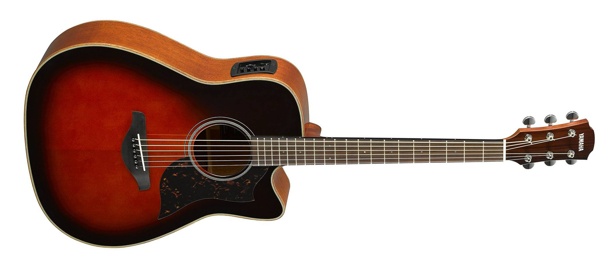 Yamaha A1M TBS 6 String RH Electric Acoustic Guitar in Tobacco