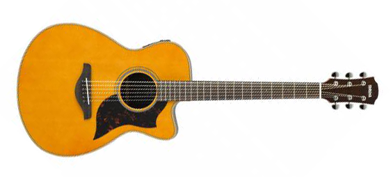 Yamaha AC1R VN 6-String RH Concert Electric-Acoustic Guitar in Vintage Natural