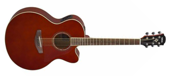 Yamaha CPX600 RTB 6-String RH Electric-Acoustic Guitar - Root Beer