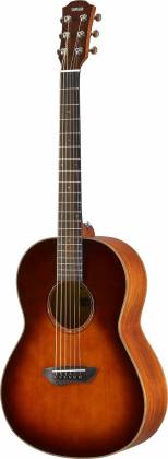 Yamaha CSF3M TBS 6-String RH Parlor Size Acoustic-Electric Guitar in Tobacco Brown Sunburst w/ Deluxe Gigbag