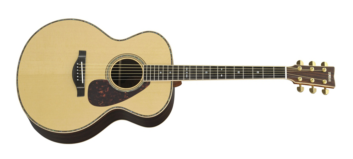 Yamaha LJ36AREII 6-String RH Medium Jumbo LJ36 Acoustic Guitar– Natural w/ Hardshell Case