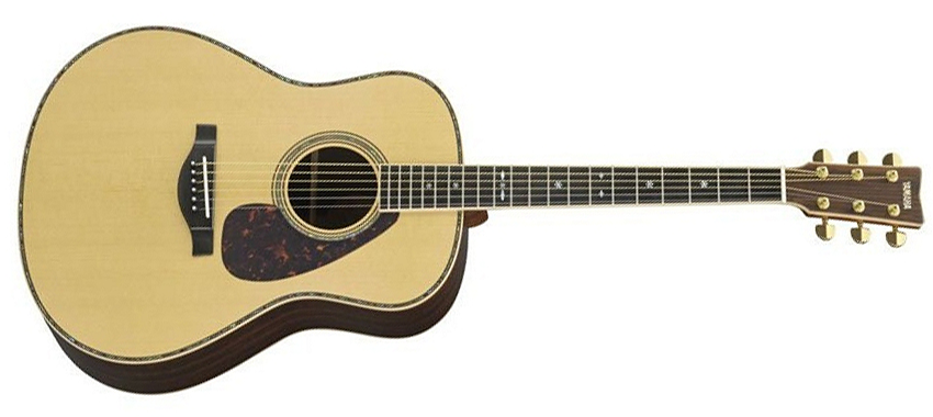 Yamaha LL36AREII 6-String RH Jumbo Body LL36 Acoustic Guitar in Natural with Hardshell Case
