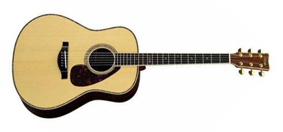 Yamaha LL56AREII 6-String RH Custom Jumbo LL56 Acoustic Guitar in Natural w/ Hardshell Case