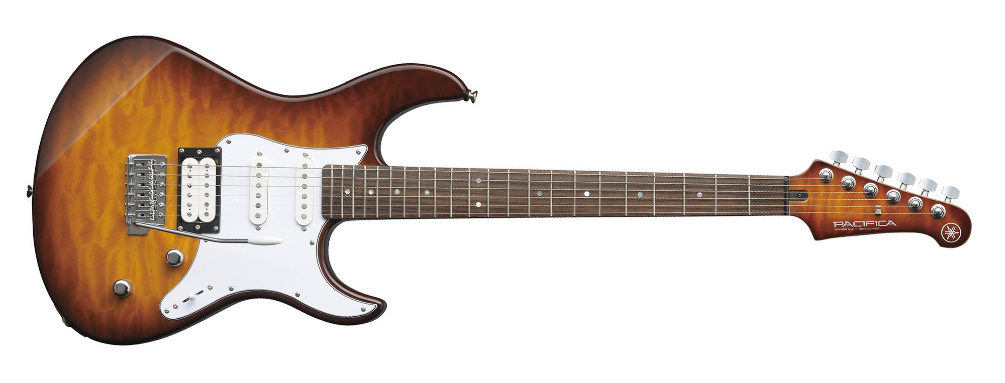 Yamaha PAC212VQM TBS 6-String RH Pacifica PAC212VQM Electric Guitar w/ Quilted Maple Top in Tobacco Brown Sunburst