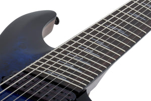 Schecter Omen Elite-8 Multiscale 8 String See-Thru Blue Burst 2467-SHC