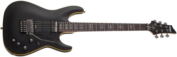 Schecter Demon-6 FR S Electric Guitar, Aged Black Satin 3669-SHC