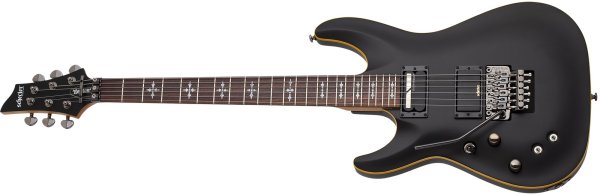 Demon-6 FR S Left-Handed Electric Guitar, Aged Black Satin 3670-SHC