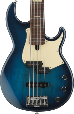 Yamaha BBP35II MBU BB Pro 35 Series Moonlight Blue 5 String RH Bass Guitar with hardshell