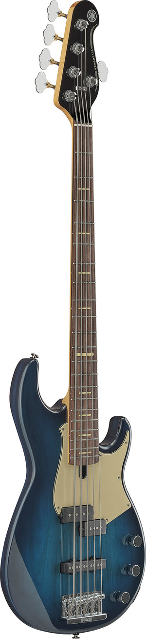 Yamaha BBP35II MBU BB Pro 35 Series Moonlight Blue 5 String RH Bass Guitar with hardshell