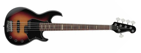 Yamaha BBP35II VS BB Pro 35 Series Vintage Sunburst 5 String RH Bass Guitar with hardshell