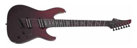 Schecter 7-String RH Reaper-7 Elite Multiscale Series Electric Guitar Blood Burst 2182-SHC