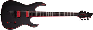 Schecter Sunset-6 Red Dawn Electric Guitar, Gloss Black 3890-SHC