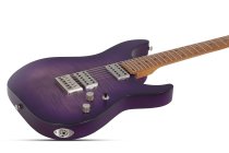 Schecter C-1 Standard Plus Electric Guitar, Transparent Purple Burst 3935-SHC