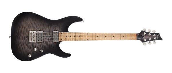 Schecter C-1 Standard Plus Electric Guitar, Transparent Black Burst 3936-SHC