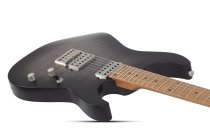 Schecter C-1 Standard Plus Electric Guitar, Transparent Black Burst 3936-SHC