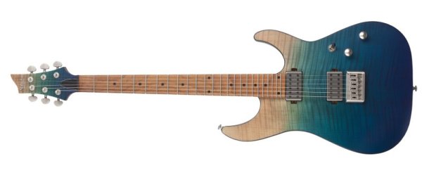Schecter C-1 Standard Plus Left-Handed Electric Guitar, Blue Fade 3939-SHC
