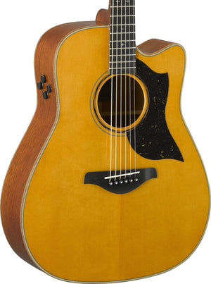 Yamaha A5M VN A Series Vintage Natural Mahogany 6 String RH Acoustic Electric Guitar with Case