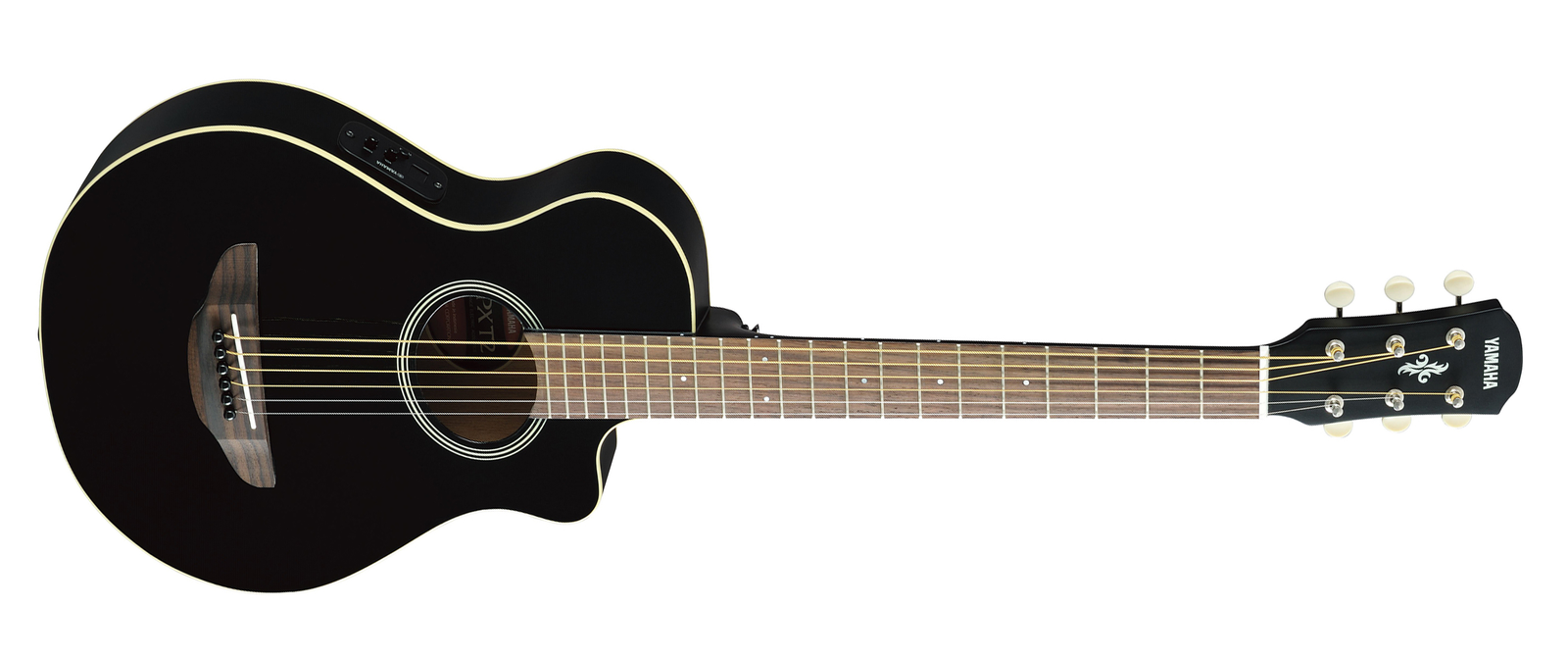 Yamaha APXT2 BL APXT Series 3/4 Size Black 6 String RH Acoustic Electric Guitar with Gigbag