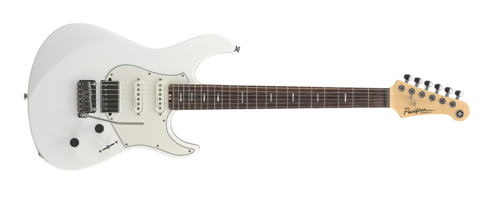 Yamaha PACS+12 SWH 6-String RH Pacifica Standard Plus Solidbody Electric Guitar w/ Rosewood Fingerboard in Shell White