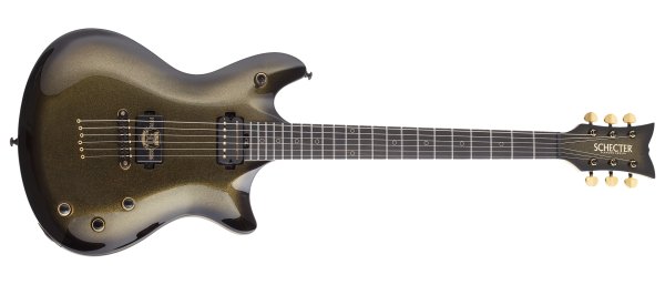 Schecter Tempest 50th Anniversary Electric Guitar, Gold Burst 4136-SHC
