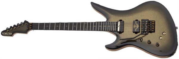Schecter Avenger FR-S 50th Anniversary Left-Handed Electric Guitar, Gold Burst 4142-SHC