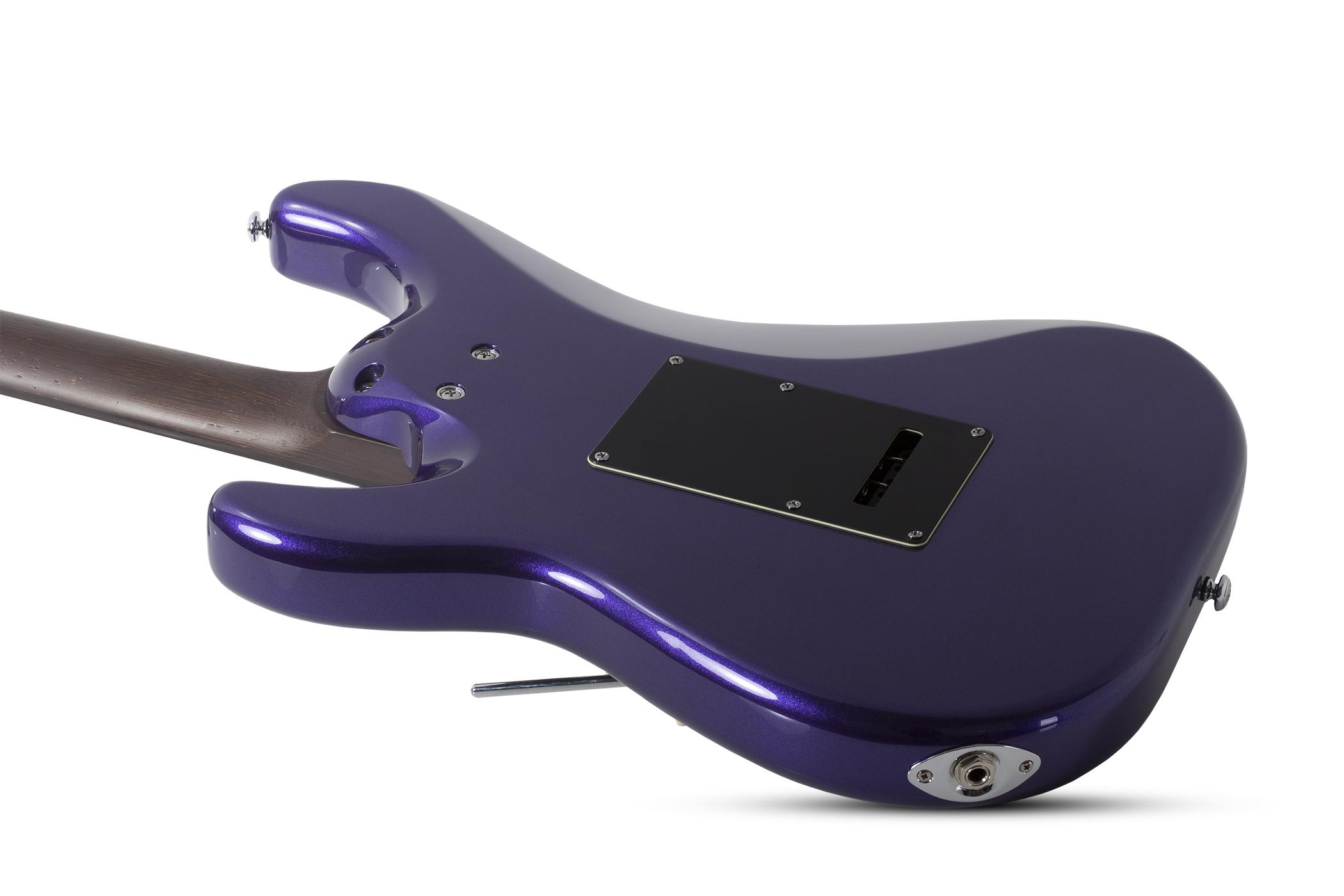 Schecter MV-6 Electric Guitar, Metallic Purple 4200-SHC - The