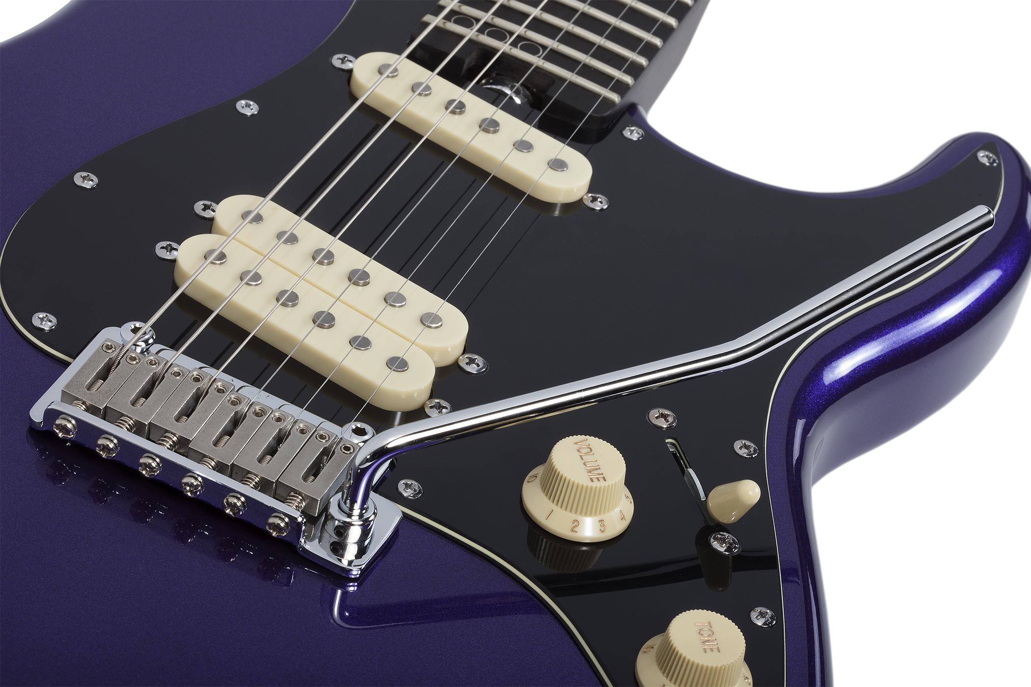 Schecter MV-6 Electric Guitar, Metallic Purple 4200-SHC - The