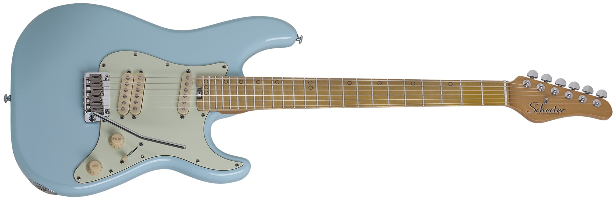 Schecter MV-6 Electric Guitar, Super Sonic Blue 4203-SHC
