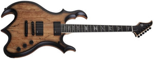 Schecter Wylde Audio Wrathmaker Electric Guitar, Spalted Maple with Black Burst 4589-SHC