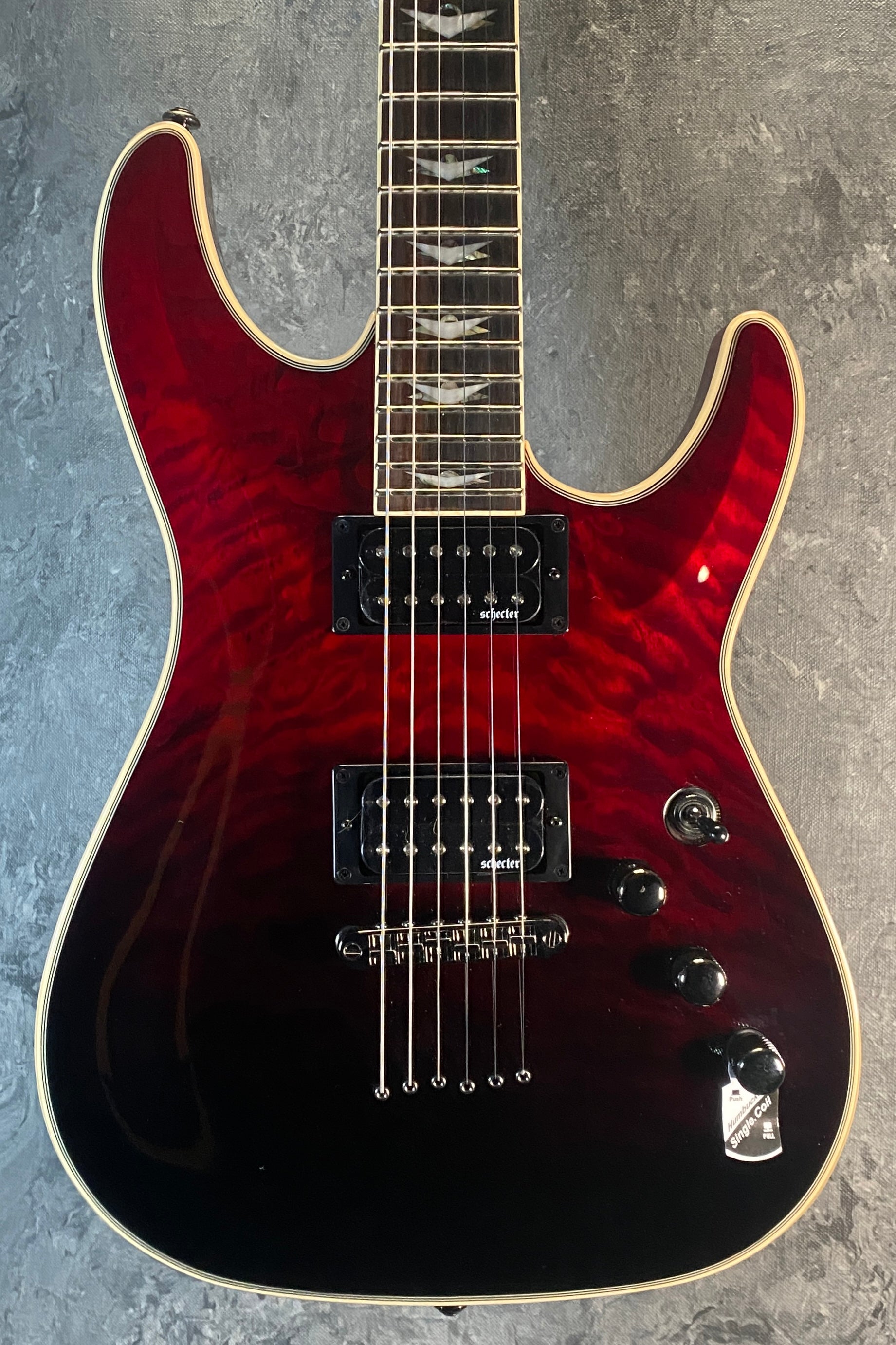 Schecter Omen Extreme-6 Electric Guitar, Blood Burst Item 2034-SHC