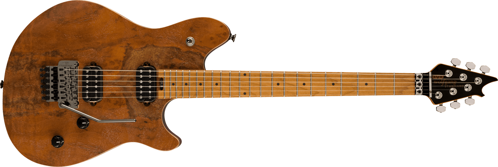 EVH Wolfgang WG Standard Exotic Black Walnut, Baked Maple Fingerboard, Natural 5107002511