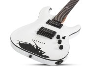 Shecter C-1 Jerry Horton 25th Anniversary Electric Guitar, White 523-SHC