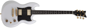 Schecter ZV-H6LLYW66D Electric Guitar, Gloss White 542-SHC