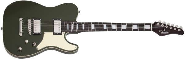 Schecter Jack Fowler PT Electric Guitar, Drab Green 553-SHC