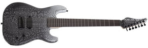Schecter John Browne Zenith-7 USA Signature Electric Guitar with Case, Fracture White 7191-SHC